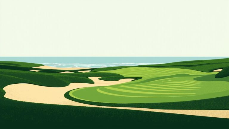 18 trous face à la mer: cabourg le home, parcours côtier