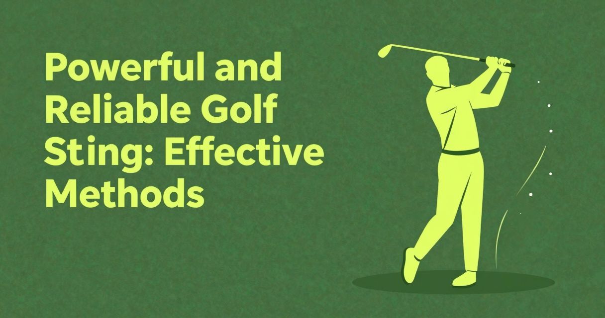 swing de golf puissant et fiable: méthodes efficaces
